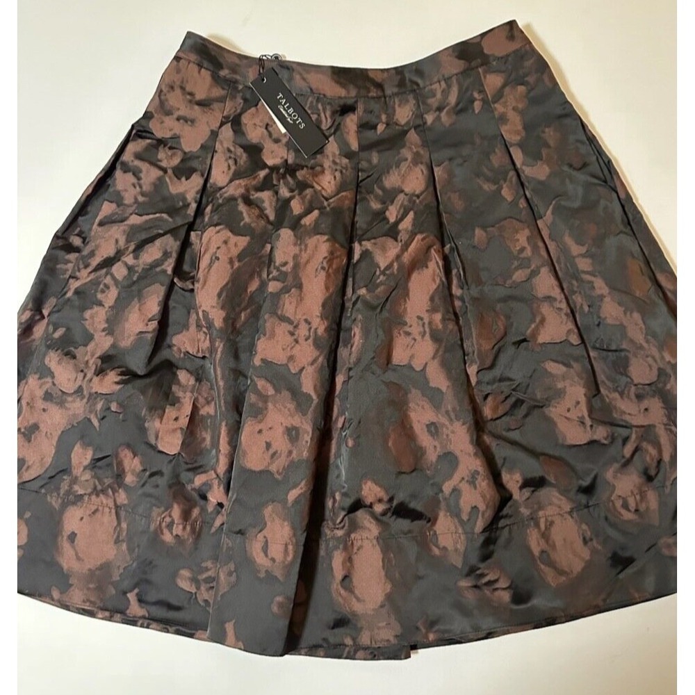 Talbots Watercolor Floral Flare Party Hostess Skirt Women's 8P NWT $119